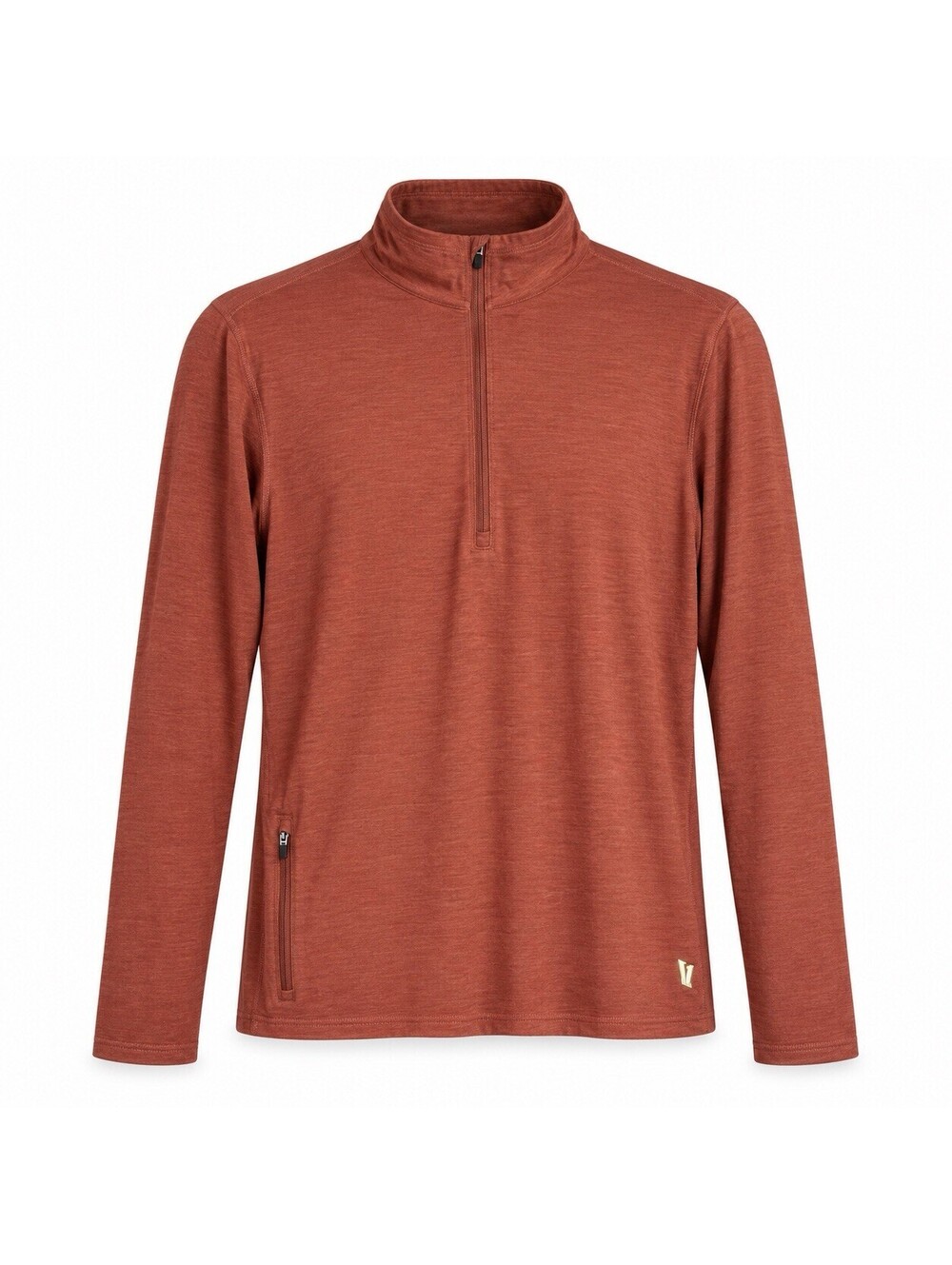 Vuori Men's Orange 1/4 Zip Coronado Half Zip Pullover